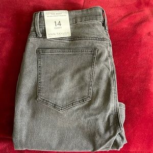 Ann Taylor mid rise boot cut jeans